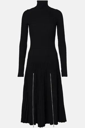 Burberry Pleated jersey midi dress