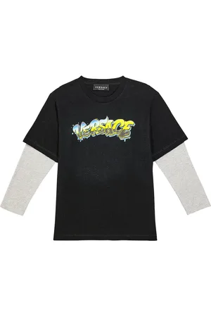 VERSACE Logo cotton jersey T-shirt