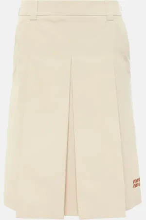 Miu Miu Panama cotton miniskirt