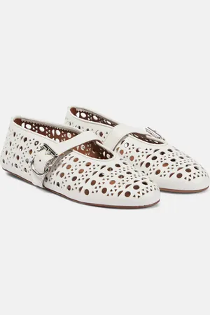 Alaïa Vienne leather ballet flats