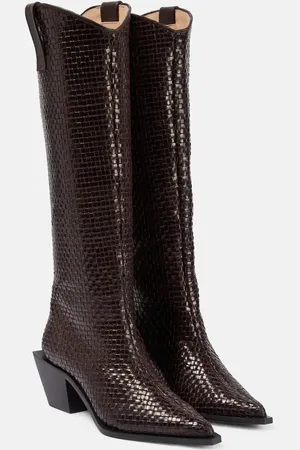 Souliers Martinez Sole Telar leather knee-high boots