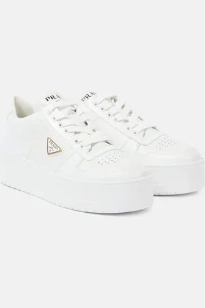 Prada Downtown Bold leather platform sneakers