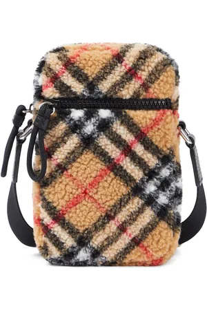 Burberry Burberry Check fleece crossbody bag