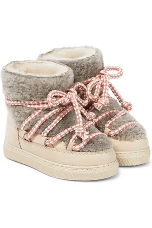 INUIKII Classic leather-trimmed shearling snow boots