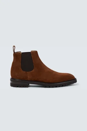 Manolo Blahnik Brompton suede Chelsea boots