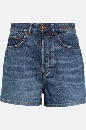 Chloé High-rise denim shorts