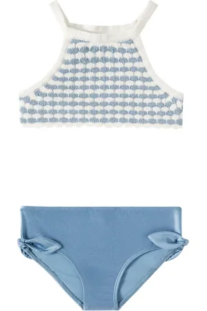 ZIMMERMANN Tallow scalloped crochet bikini
