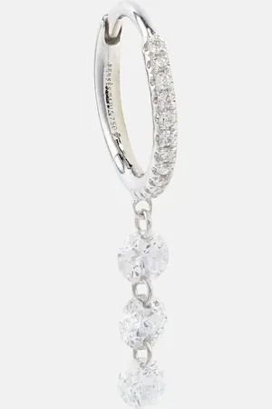 PERSÉE 18kt gold single earring with diamonds
