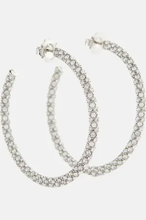 Amina Muaddi Cameron crystal-embellished earrings
