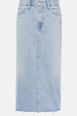 AGOLDE Della denim midi skirt