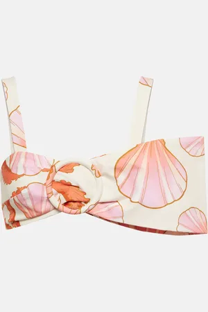 Adriana Degreas Seashell printed cotton bra top