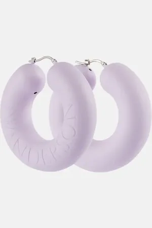 J.W.Anderson Logo hoop earrings