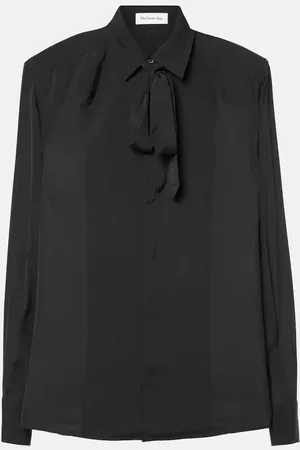 The Frankie Shop Sophie satin blouse