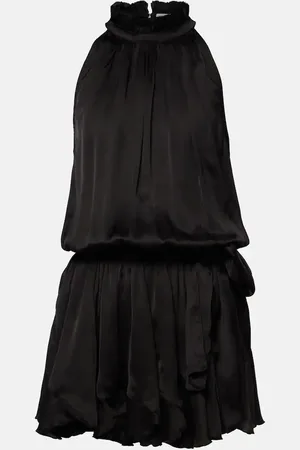 POUPETTE ST BARTH Bianca halterneck satin minidress