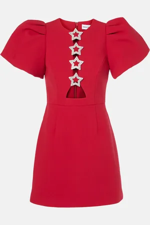 Rebecca Vallance Akari puff-sleeve minidress
