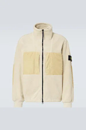 Stone Island Compass cotton-blend fleece jacket