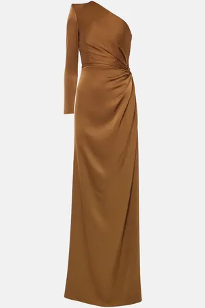 ALEX PERRY One-shoulder satin gown