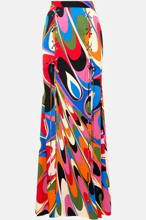 Puccini Onde maxi skirt