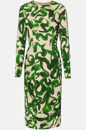 DRIES VAN NOTEN Printed midi dress