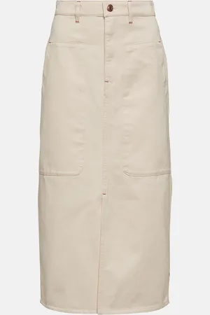 Marant Etoile Flozia cotton midi skirt
