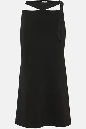 The Attico Cutout midi skirt