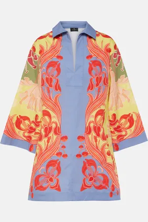 Etro Printed cotton-blend shirt
