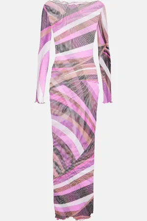 Puccini Iride sheer tulle maxi dress