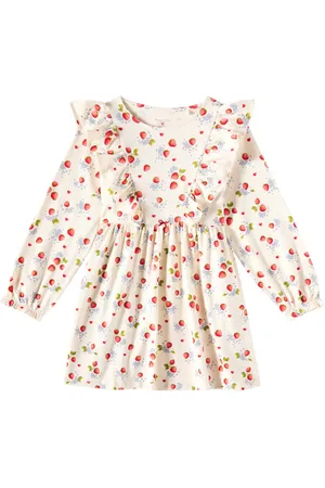 Konges Sløjd Ruffled printed cotton-blend jersey dress