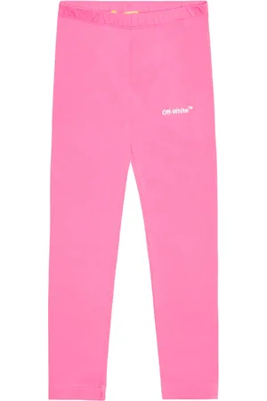 OFF-WHITE Logo cotton-blend leggings