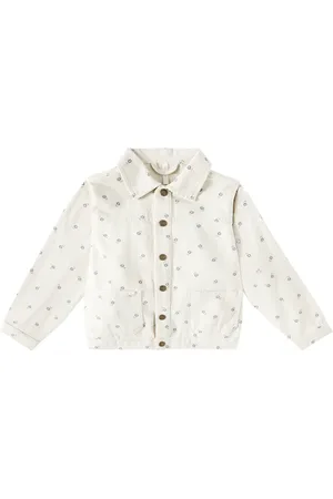 Rylee + Cru Chore floral denim jacket