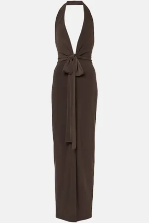 Norma Kamali Gathered maxi dress