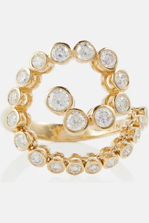 ONDYN Spiralis 14kt ring with diamonds