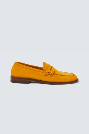 Manolo Blahnik Perry suede penny loafers