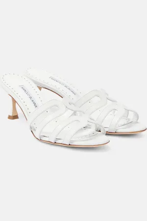 Manolo Blahnik Ahwak 50 leather mules