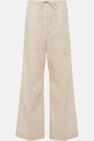 Totême High-rise cotton wide-leg pants