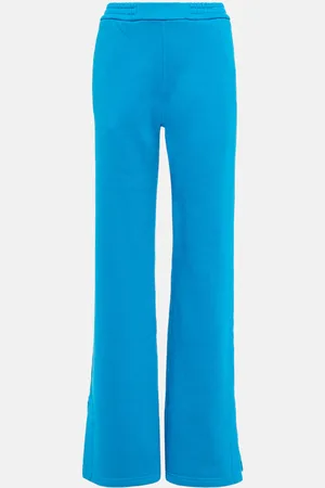 OFF-WHITE Logo wide-leg cotton sweatpants