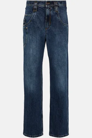 Brunello Cucinelli Mid-rise wide-leg jeans