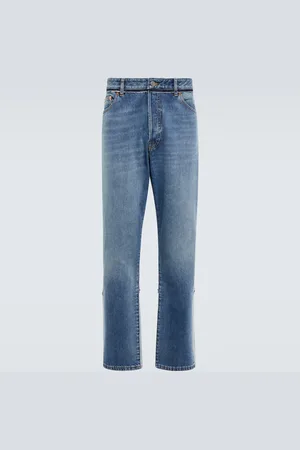 VALENTINO Straight-fit cotton jeans