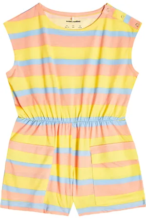 Mini Rodini Striped cotton playsuit