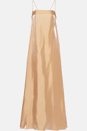 Staud Delfina satin maxi dress