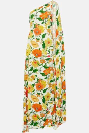 Stella McCartney Caped one-shoulder cady gown
