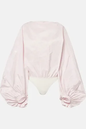 Alaïa Balloon silk bodysuit