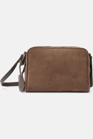 Brunello Cucinelli Small suede crossbody bag