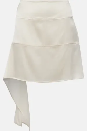 Salvatore Ferragamo Silk satin midi skirt