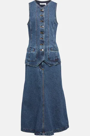 Chloé Denim midi dress