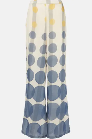 Adriana Degreas Polka-dot wide-leg pants