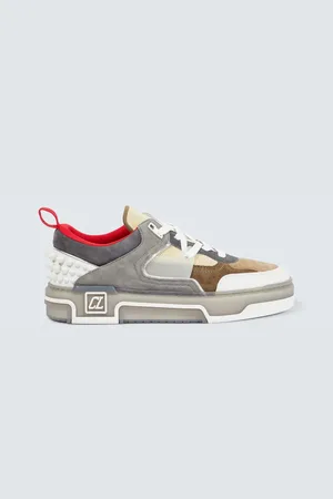 Christian Louboutin Astroloubi leather and suede sneakers