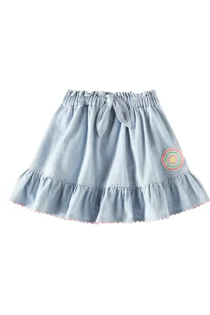 ZIMMERMANN Wylie striped denim skirt