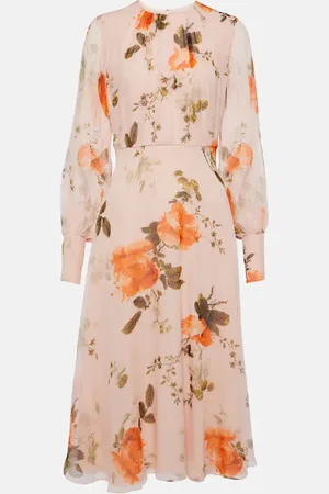 Erdem Floral silk midi dress
