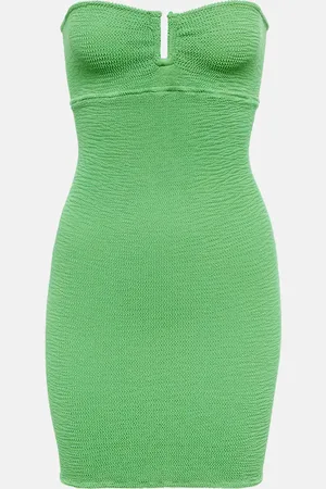 Reina Olga La Sciura Crinkle bandeau minidress